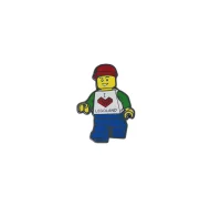 LEGO® Set BUTTON - I [Heart] LEGOLAND Enamel Button (Male)