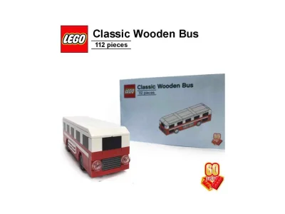 LEGO® Set 6258622 - 60th Anniversary Classic Wooden Bus