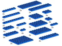 LEGO® Set 5146 - Plates, Blue