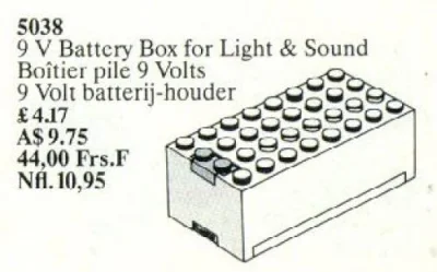 LEGO® Set 5038 - 9V Battery Box