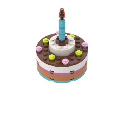 LEGO® Set BIRTHDAYCAKE-2 - Birthday Cake