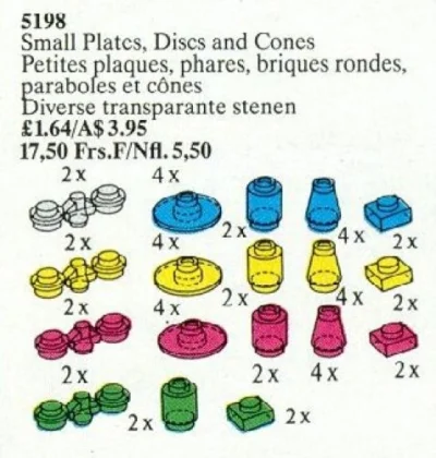 LEGO® Set 5198 - Small Plates, Disks and Cones