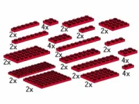 LEGO® Set 5147 - Plates, Red