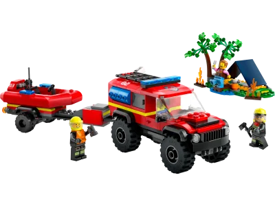 LEGO® Set 60412 - 4x4 Fire Engine with Rescue Boat