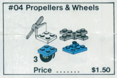 LEGO® Set 04 - Propellers and Wheels