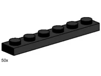 LEGO® Set 3486 - 1 x 6 Black Plates