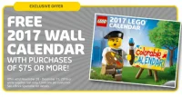 LEGO® Set 5005260 - 2017 Colorable Wall Calendar