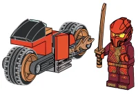 LEGO® Set 2D001183 - Kai with Motorcycle