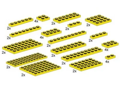 LEGO® Set 10012 - Assorted Yellow Plates