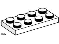 LEGO® Set 3484 - 2 x 4 White Plates