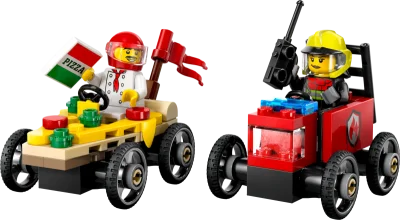 LEGO® Set 60458 - Pizza vs. Fire Truck Race Car Pack