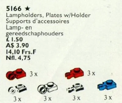 LEGO® Set 5166 - Lampholders, Plates with Holder