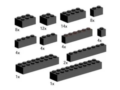 LEGO® Set 5144 - Bricks, Black