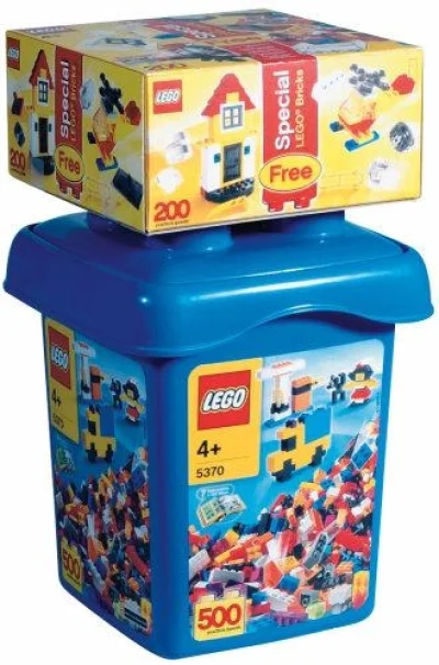 LEGO® Set 5370a - Large Make and Create Bucket with Special LEGO Bonus Bricks (Bucket and its contents only)