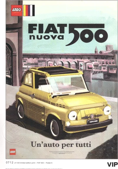 LEGO® Set 5006309 - Fiat Art Print: "Florentine"