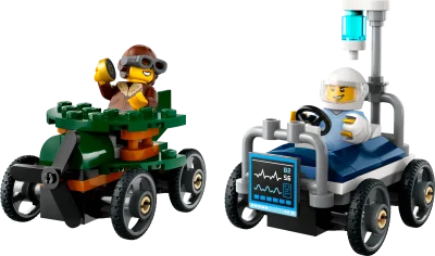 LEGO® Set 60459 - Airplane vs. Hospital Bed Race Car Pack
