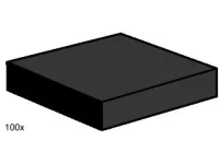 LEGO® Set 3492 - 2 x 2 Black Smooth Tiles