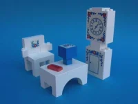 LEGO® Set 270-2 - Grandfather Clock, Chair and Table