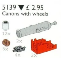 LEGO® Set 5139 - Cannons with Wheels