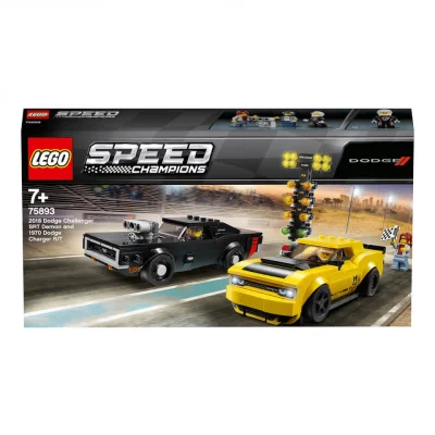 LEGO® Set 75893 - 2018 Dodge Challenger SRT Demon und 1970 Dodge Charger R/T
