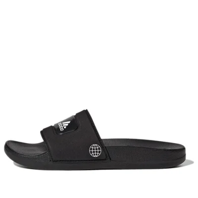 LEGO® Set GW8112 - adidas Adilette x LEGO (Black White) - Kids' Shoes