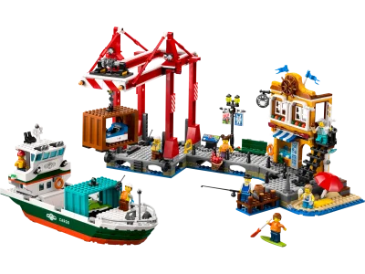 LEGO® Set 60422 - Hafen mit Frachtschiff