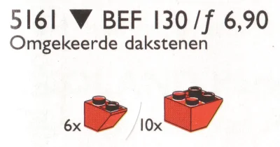 LEGO® Set 5161 - Inverted Slope Bricks