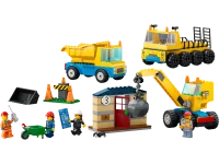 LEGO® Set 60391 - Baufahrzeuge und Kran mit Abrissbirne