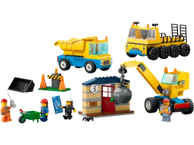 LEGO® Set 60391 - Baufahrzeuge und Kran mit Abrissbirne