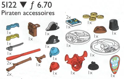 LEGO® Set 5122 - Pirate Accessories