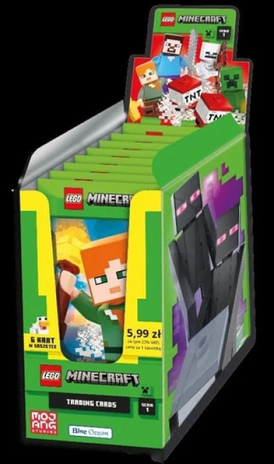 LEGO® Set 1458815808 - Minecraft Trading Cards Series 1 - Sealed Box (25 Packs)