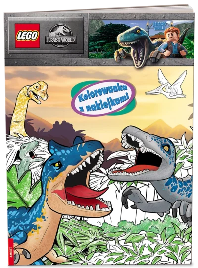 LEGO® Set 9788325341459 - Jurassic World: Kolorowanka z Naklejkami
