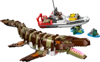 LEGO® Set 76974 - Brick-Built Mosasaurus Boat Mission