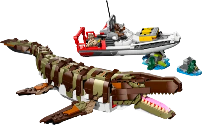 LEGO® Set 76974 - Brick-Built Mosasaurus Boat Mission