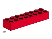 LEGO® Set 3467 - 2 x 8 Red Bricks