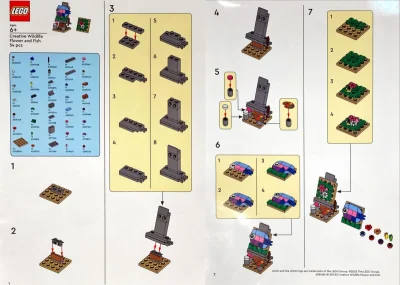 LEGO® Set 6581684 - Creative Wildlife Flower and Fish