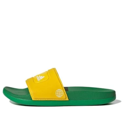 LEGO® Set GV8233 - adidas Adilette Slide x LEGO (Equipment Yellow Green) - Kids' Shoes