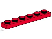 LEGO® Set 3488 - 1 x 6 Red Plates
