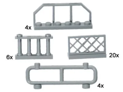 LEGO® Set 10050 - Gray Fences