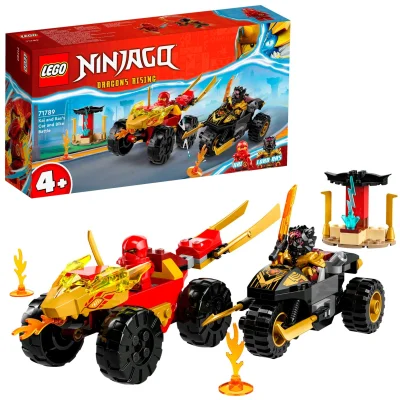 LEGO® Set 71789 - Verfolgungsjagd mit Kais Flitzer und Ras' Motorrad