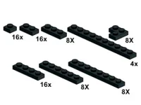 LEGO® Set 10061 - Black Plates 1 x n