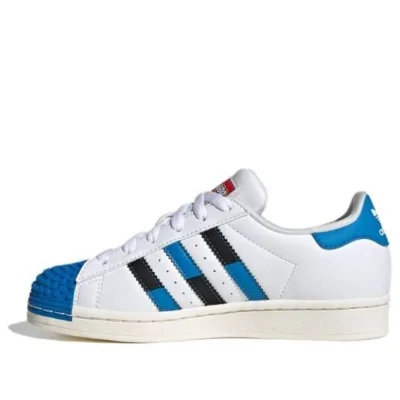 LEGO® Set IF2909 - adidas Superstar x LEGO (White Blue) - Kids' Shoes