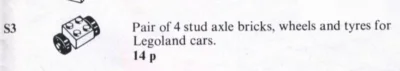 LEGO® Set S3 - Wheels and tyres