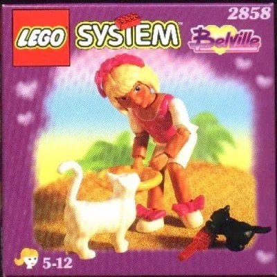 LEGO® Set 2858 - Girl with Two Cats