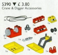 LEGO® Set 5390 - Crane and Digger Accessories