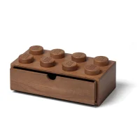 LEGO® Set 5007116 - Wooden Desk Drawer (8-Stud Dark Oak)