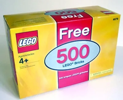 LEGO® Set 4679b-2 - Free 500 LEGO Bricks (Bonus box and its contents only)