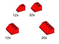 LEGO® Set 10163 - Red Roof Tiles
