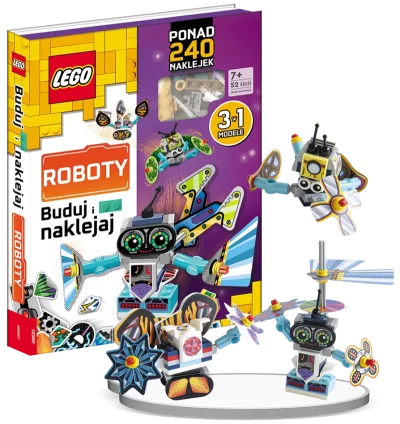 LEGO® Set 9788325340896 - Buduj i naklejaj: Roboty