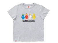 LEGO® Set 5009115 - Short-Sleeve Space Traveler Kids T-Shirt – Gray Mélange